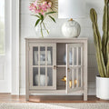 Portland 2 Door Glass Cabinet by Simple Living